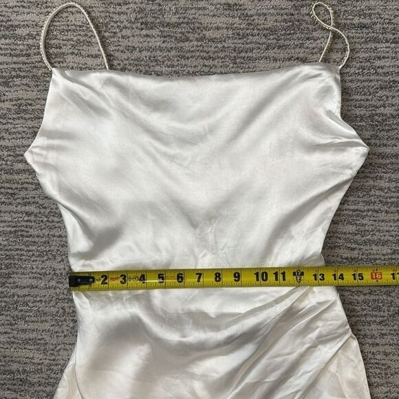 NWT ELLIATT X Revolve Jacinda Dress In White Rhinestone Straps Small - Picture 9 of 12